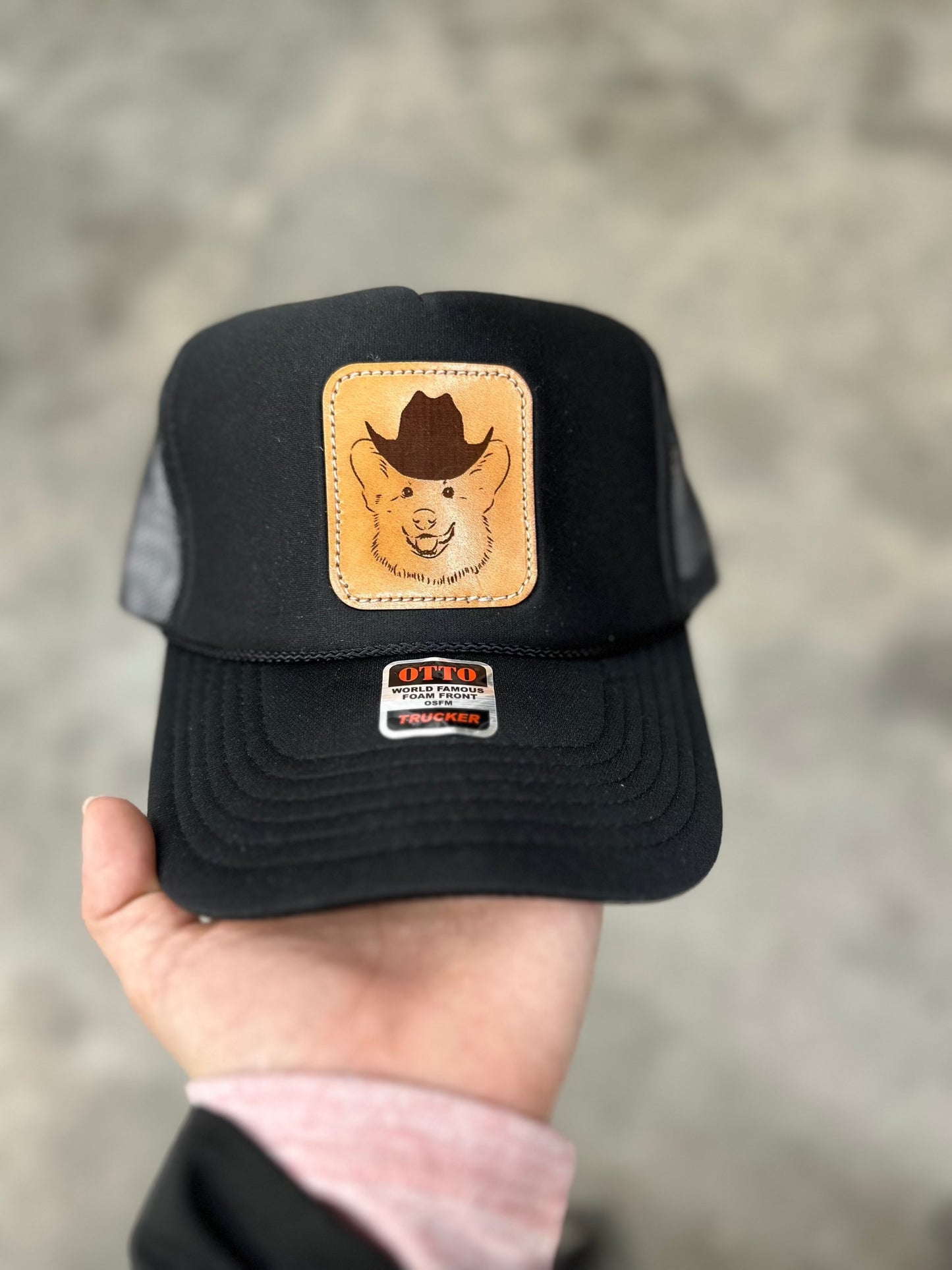 Cowboy Corgi-Foam Trucker Cap