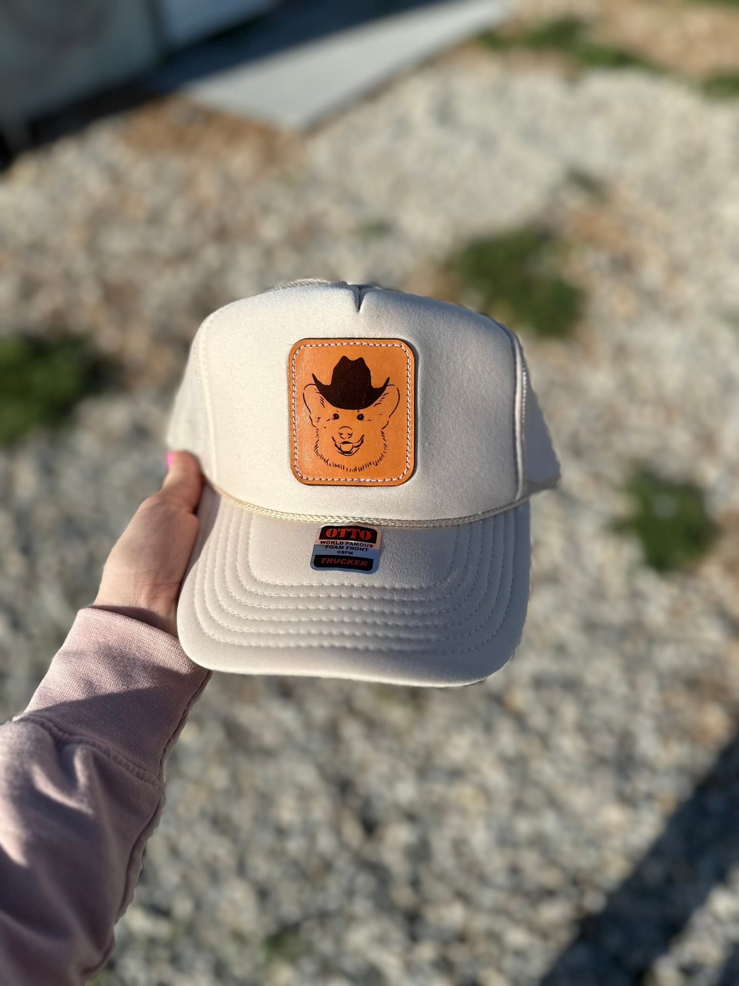 Cowboy Corgi-Foam Trucker Cap