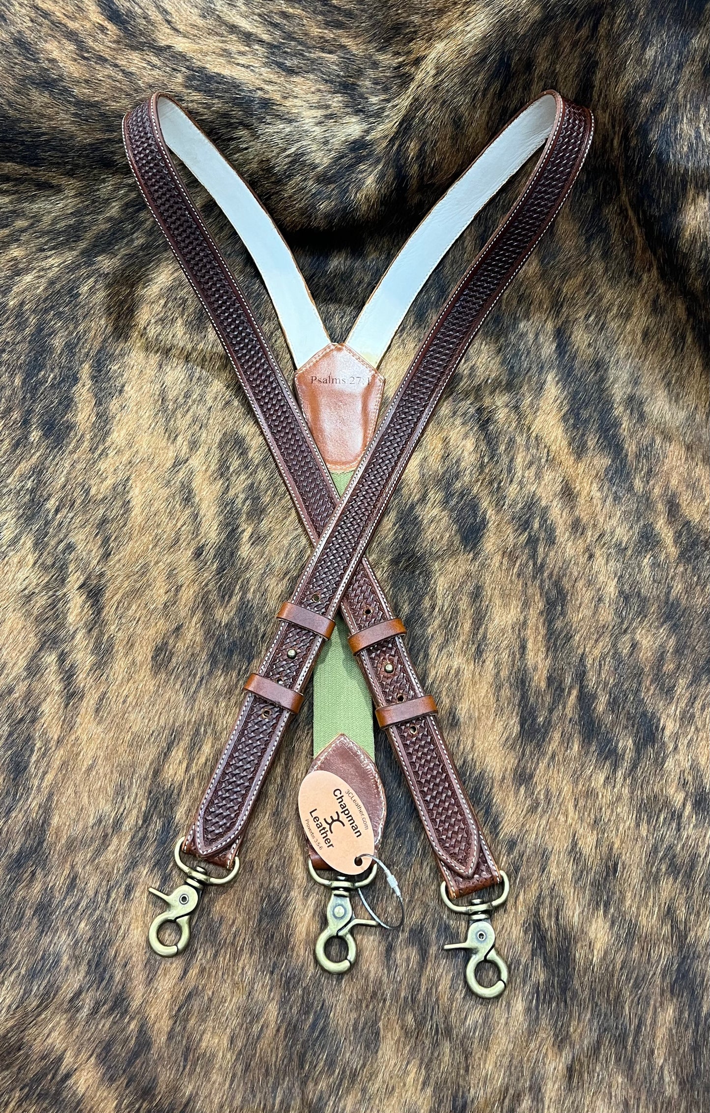 Custom Leather Suspenders-DEPOSIT ONLY