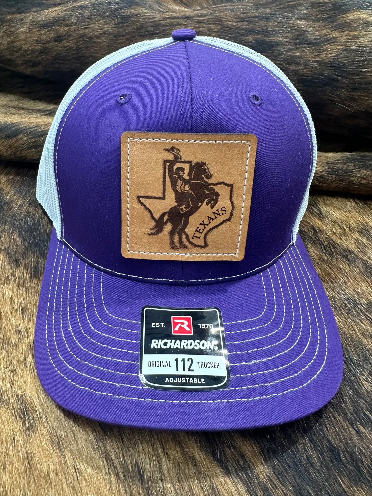 Tarleton State University Leather Patch Cap