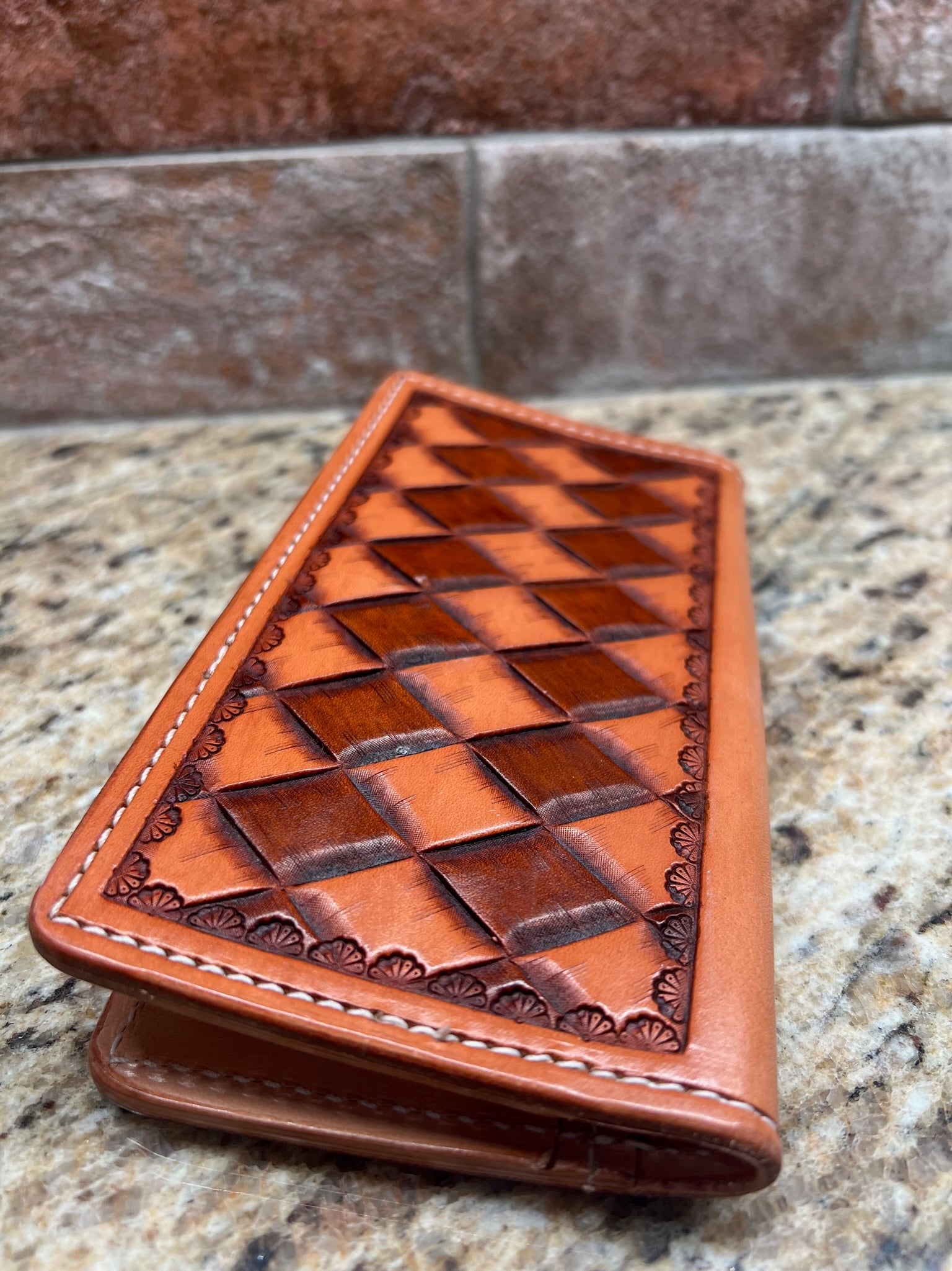 Custom Leather Long Wallet, 2024 Roper Wallet, EDC, Wallet